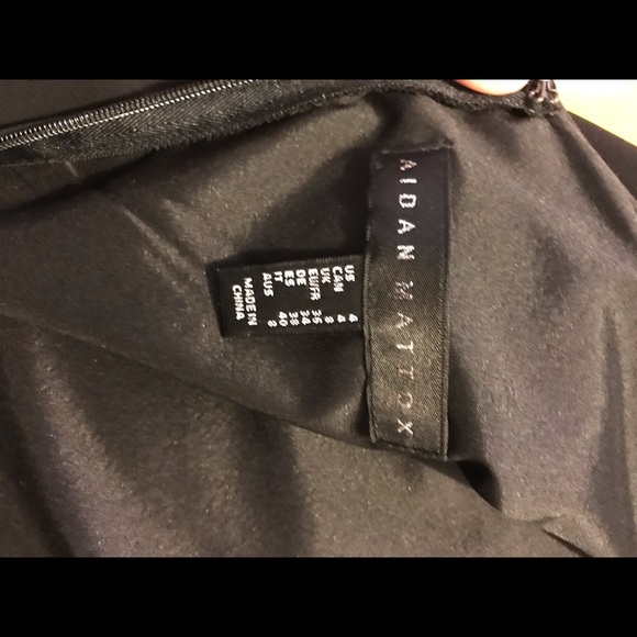 Aidan Mattox blk trapeze dress - Picture 5 of 5